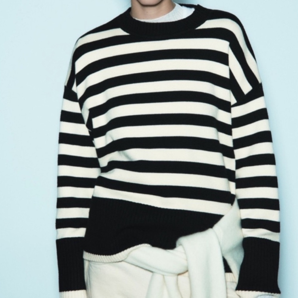 ZARA *Blogger Favorite* Striped Knit Sweater